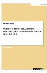 Pourquoi la France et l'Allemagne n'ont-elles pas la même réaction face à un euro à 1,5 US $