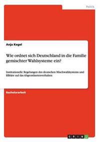 Wie Ordnet Sich Deutschland in Die Familie Gemischter Wahlsysteme Ein?