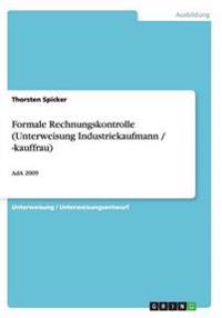 Formale Rechnungskontrolle (Unterweisung Industriekaufmann / -kauffrau)