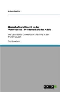 Herrschaft und Macht in der Vormoderne - Die Herrschaft des Adels
