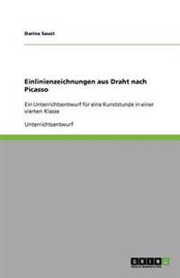 Einlinienzeichnungen aus Draht nach Picasso