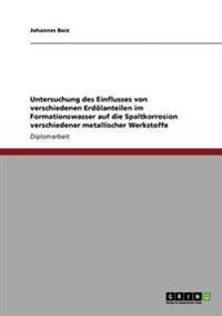 Bokomslag för "Untersuchung des Einflusses von verschiedenen Erdölanteilen im Formationswasser auf die Spaltkorrosion verschiedener metallischer Werkstoffe"