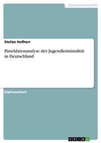 Paneldatenanalyse Der Jugendkriminalitat in Deutschland