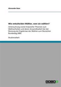 Wie entscheiden Wähler, wen sie wählen?