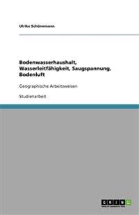 Bodenwasserhaushalt, Wasserleitfähigkeit, Saugspannung, Bodenluft