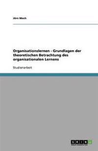 Organisationslernen - Grundlagen der theoretischen Betrachtung des organisationalen Lernens
