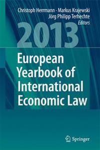 Kirjan kansi "European Yearbook of International Economic Law 2013"
