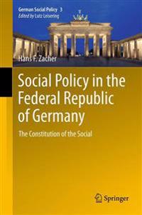 Bokomslag för "Social Policy in the Federal Republic of Germany"