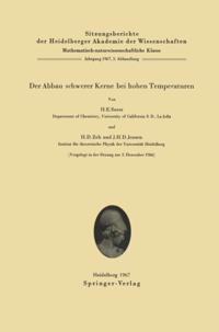 Sitzungsberichte der Heidelberger Akademie der Wissenschaften