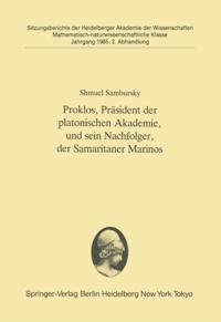 Proklos, Präsident der platonischen Akademie, und sein Nachfolger, der Samaritaner Marinos