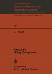 Lecture Notes in Economics and Mathematical Systems