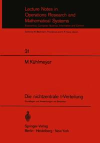 Lecture Notes in Economics and Mathematical Systems