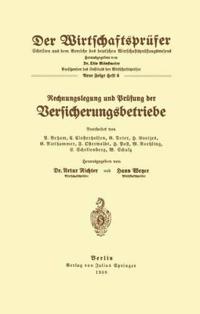 Rechnungslegung und Prüfung der Versicherungsbetriebe