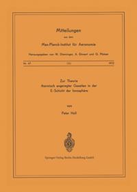 Zur Theorie Thermisch Angeregter Gezeiten in der E-Schicht der Ionosphäre