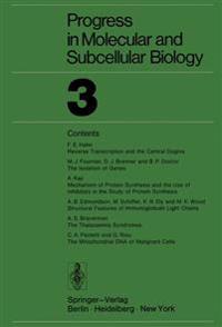 Progress in Molecular and Subcellular Biology 3