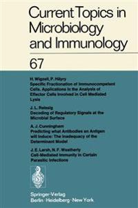 Current Topics in Microbiology and Immunology / Ergebnisse der Microbiologie und Immunitätsforschung
