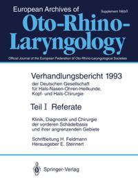 Verhandlungsbericht der Deutschen Gesellschaft für Hals-Nasen-Ohren-Heilkunde, Kopf- und Hals-Chirurgie