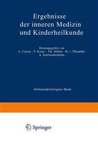 Ergebnisse der Inneren Medizin und Kinderheilkunde