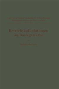 Betriebskalkulationen im Bankgewerbe