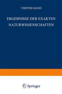 Ergebnisse der Exakten Naturwissenschaften