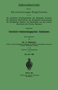 Jahresbericht über die Beobachtungs-Ergebnisse