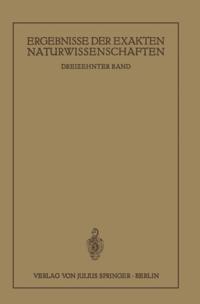 Ergebnisse der Exakten Naturwissenschaften