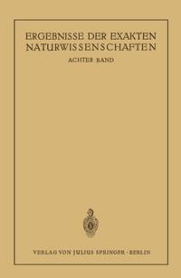 Ergebnisse der Exakten Naturwissenschaften