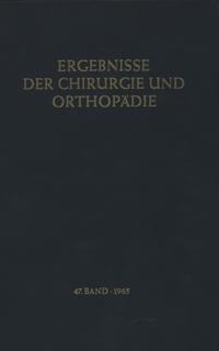 Ergebnisse der Chirurgie und Orthopädie