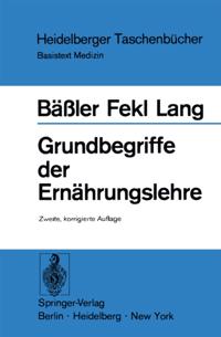 Grundbegriffe der Ernährungslehre