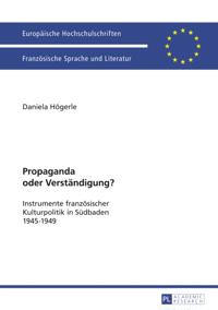 Propaganda oder Verstaendigung?
