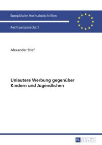 Unlautere Werbung gegenueber Kindern und Jugendlichen