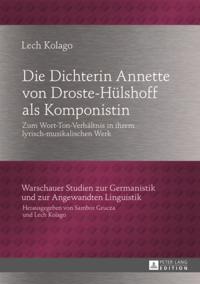 Die Dichterin Annette von Droste-Huelshoff als Komponistin
