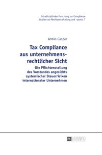 Tax Compliance aus unternehmensrechtlicher Sicht