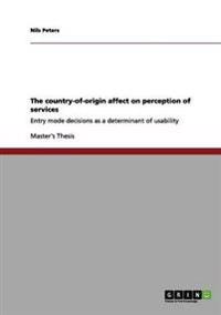 The country-of-origin affect on perception of services