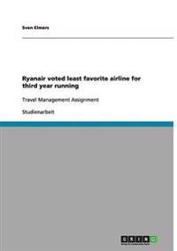 Ryanair voted least favorite airline for third year running