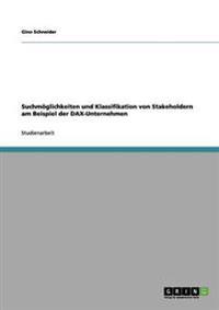 Suchmöglichkeiten und Klassifikation von Stakeholdern am Beispiel der DAX-Unternehmen