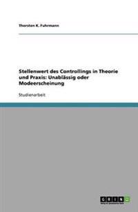Stellenwert des Controllings in Theorie und Praxis