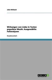 Wirkungen von Liebe in Texten populärer Musik