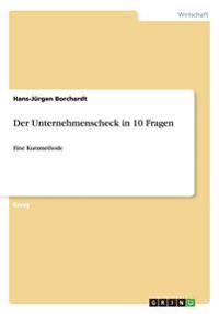 Der Unternehmenscheck in 10 Fragen