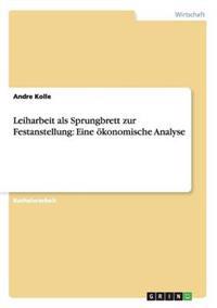 Kirjan kansi "Leiharbeit als Sprungbrett zur Festanstellung"