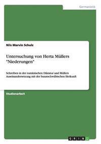 Untersuchung von Herta Müllers "Niederungen"