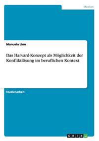 Das Harvard-Konzept als Möglichkeit der Konfliktlösung im beruflichen Kontext