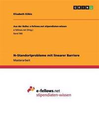 N-Standortprobleme mit linearer Barriere