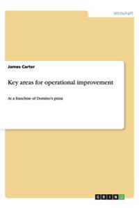 Key areas for operational improvement