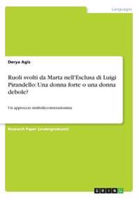 Ruoli svolti da Marta nell'Esclusa di Luigi Pirandello
