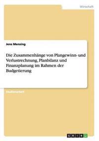 Die Zusammenhänge von Plangewinn- und Verlustrechnung, Planbilanz und Finanzplanung im Rahmen der Budgetierung