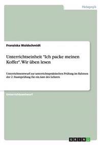Unterrichtseinheit "Ich packe meinen Koffer". Wir üben lesen