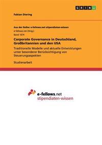 Corporate Governance in Deutschland, Großbritannien und den USA
