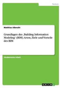 Grundlagen des 'Building Information Modeling' (BIM). Arten, Ziele und Vorteile des BIM