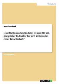 Das Bruttoinlandsprodukt. Ist das BIP ein geeigneter Indikator für den Wohlstand einer Gesellschaft?